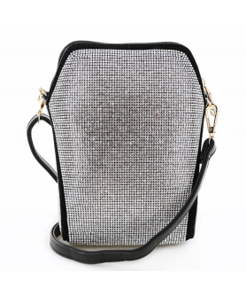 Crystal Rhinestone-Embellished Clutch Bag