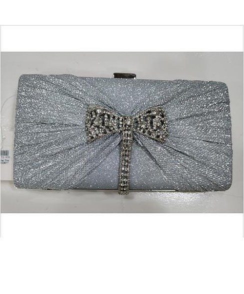 Glitter Rhinestone Bow Evening Clutch Purses