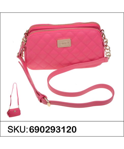Double compartemet diamond quilting crossbody bag Double compartemet diamond quilting crossbody bag